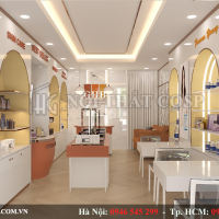 Dự án thiết kế cửa hàng Mỹ Phẩm GHB- Đống Đa- Hà Nội